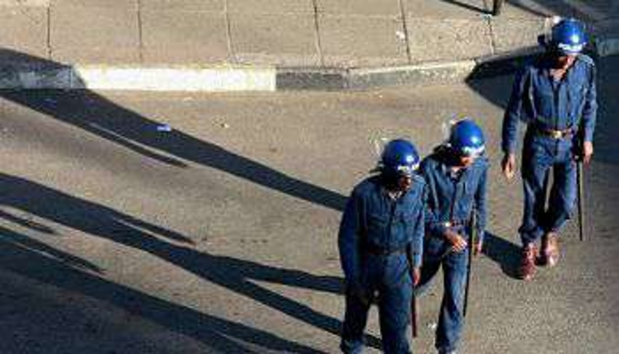 Policiers zimbabwéens. © AFP