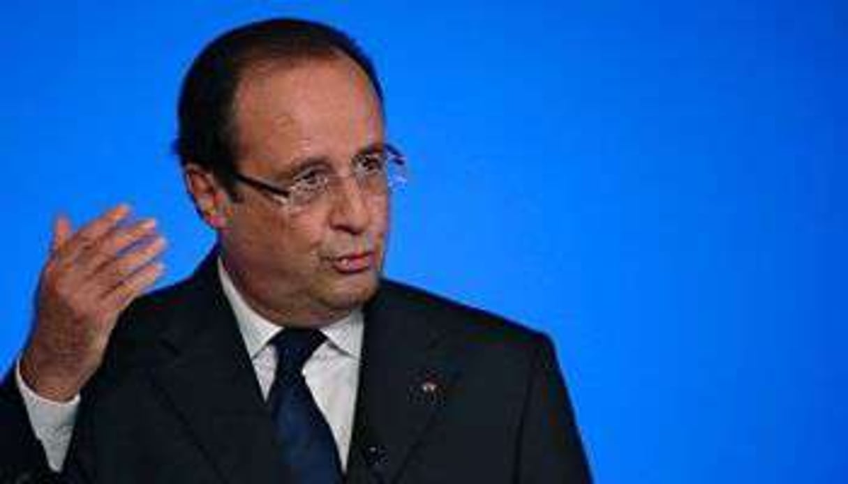 François Hollande lors de son discours aux ambassadeurs le 27 août 2013. © AFP