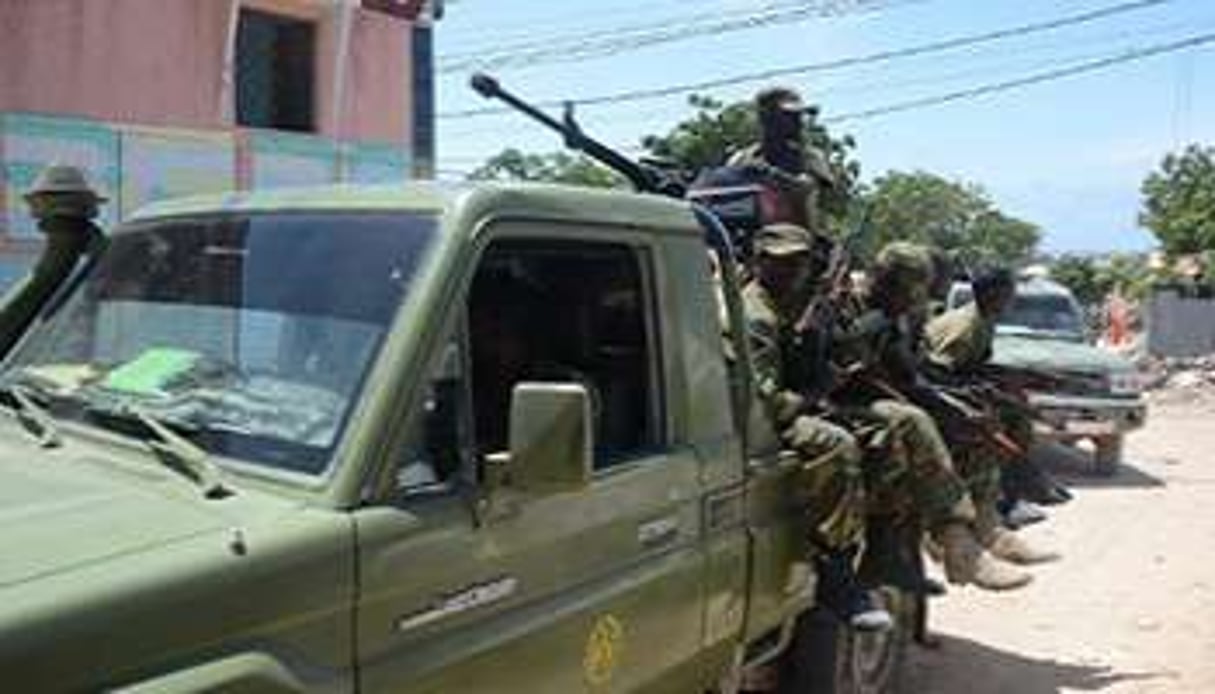 Des soldats somaliens à Mogadiscio. © AFP