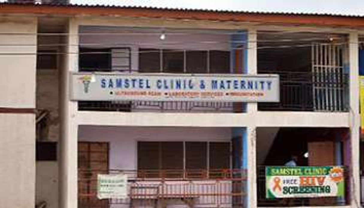La clinique du Dr Ike Enemuo, décédé du virus Ebola, à Port Harcourt. © AFP