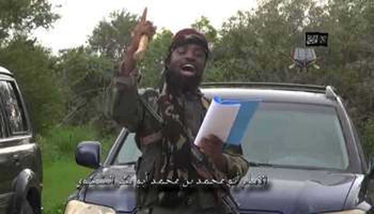 Capture d’écran d’une vidéo diffusée par le groupe islamiste Boko Haram. © AFP