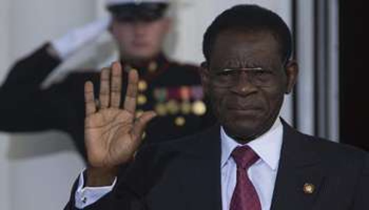 Le président équato-guinéen Teodoro Obiang Nguema, le 5 août 2014. © AFP