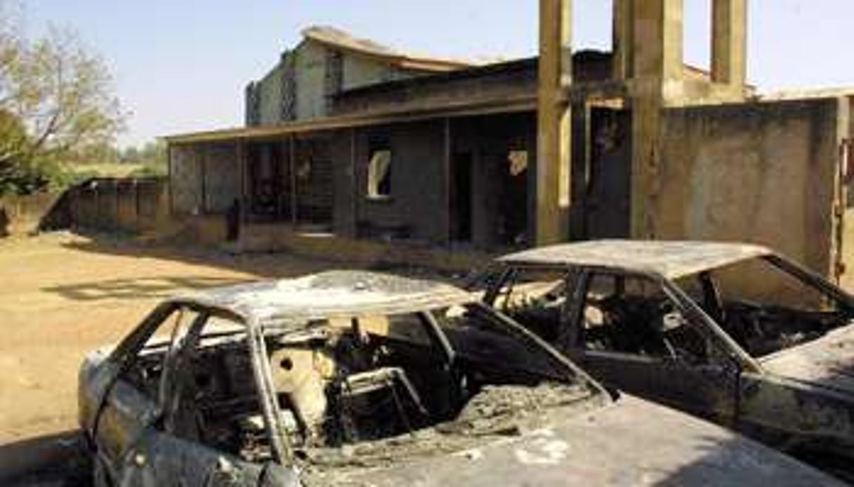 L’église de la ville de Kaduna au Nigeria après un attentat, le 30 novembre 2002. © AFP