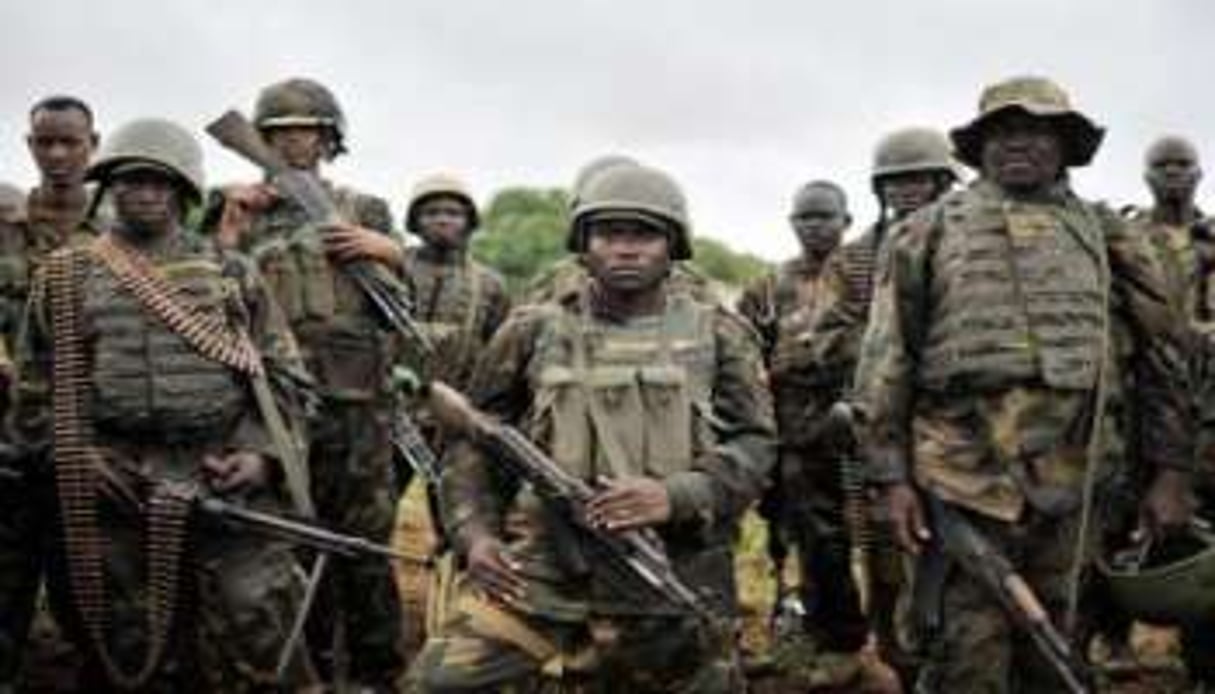 Des soldats de l’Amisom. © AFP