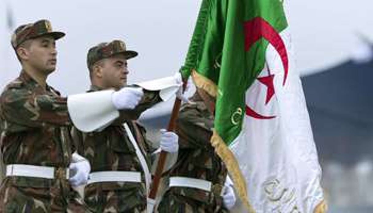 Militaires algériens à la répétition du défilé du 14-Juillet, à Paris, le 12 juillet 2014. © Kenzo Tribouillard/AFP