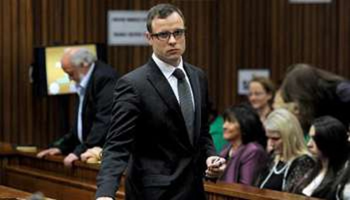 Oscar Pistorius lors de son procès le 7 août 2014 au tribunal à Pretoria.