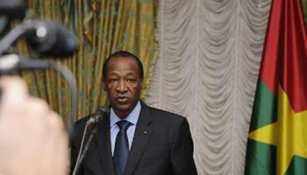 Le président du Burkina Faso, Blaise Compaoré, à Ouagadougou le 26 juillet 2014. © AFP
