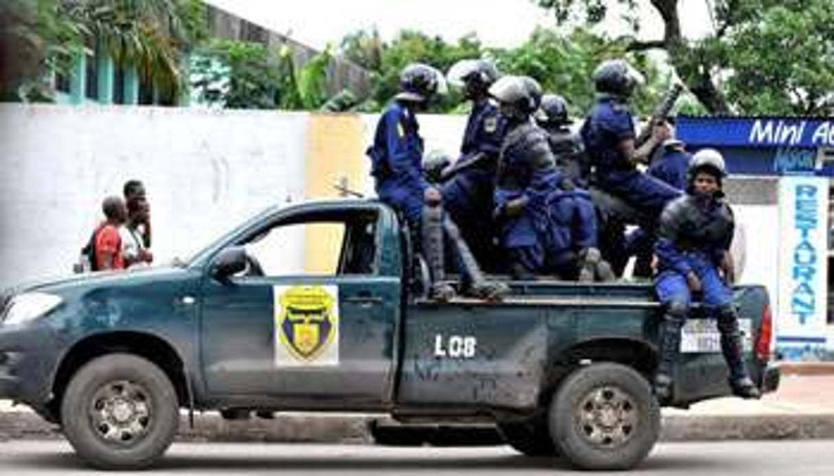 Des policiers en RDC. © AFP