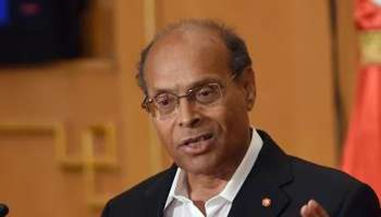 Le président Moncef Marzouki le 9 juin 2014 à Tunis. © AFP