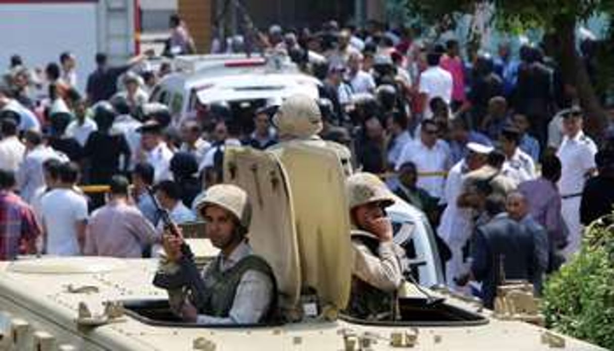 Les forces de sécurité égyptiennes ont été déployées sur le lieu de l’attaque. © AFP