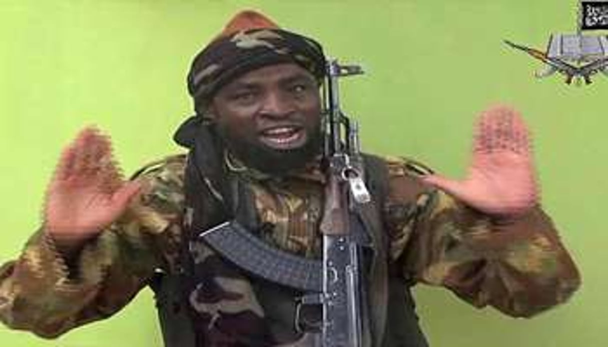 Le chef présumé de Boko Haram dans une vidéo diffusée le 12 mai 2014. © Capture d’écran/AFP