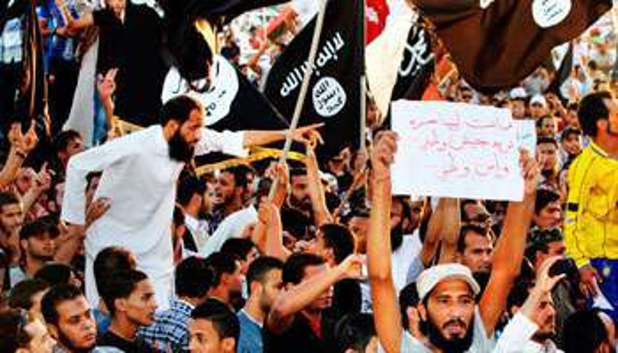 Manifestation des partisans d’Ansar al-Charia, le 21 septembre 2012. © Abdullah Doma/AFP