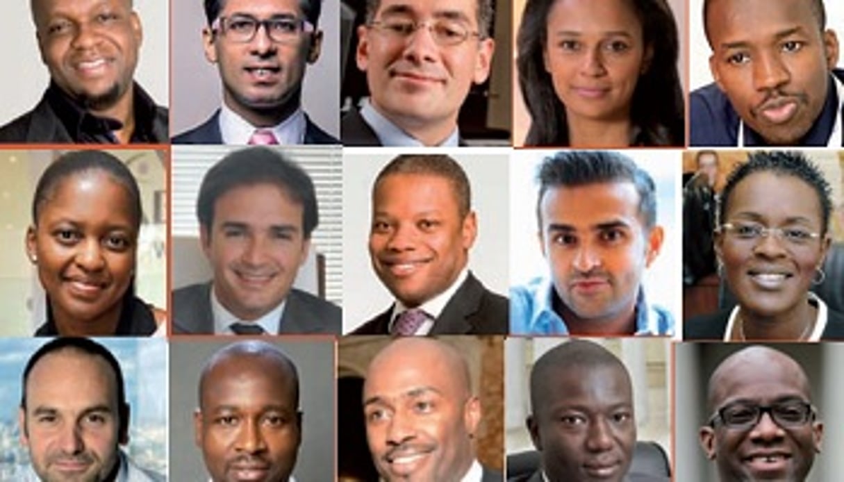 Les leaders économiques de demain sélectionnés par l’Institut Choiseul sont âgés de 40 au plus. © Montage Jeune Afrique