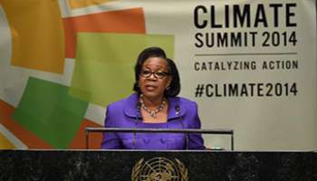 La présidente centrafricaine Catherine Samba-Panza, le 23 septembre à New york. © AFP