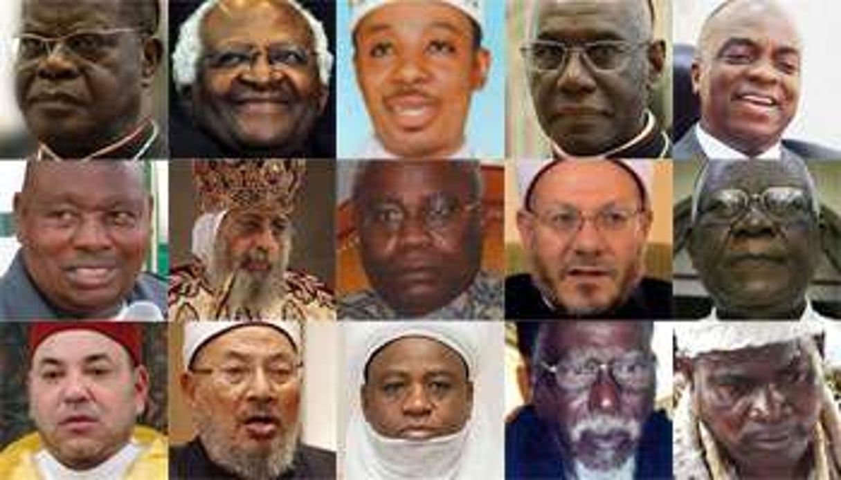 Les 15 leaders religieux sélectionnés par J.A. © DR/Montage J.A.