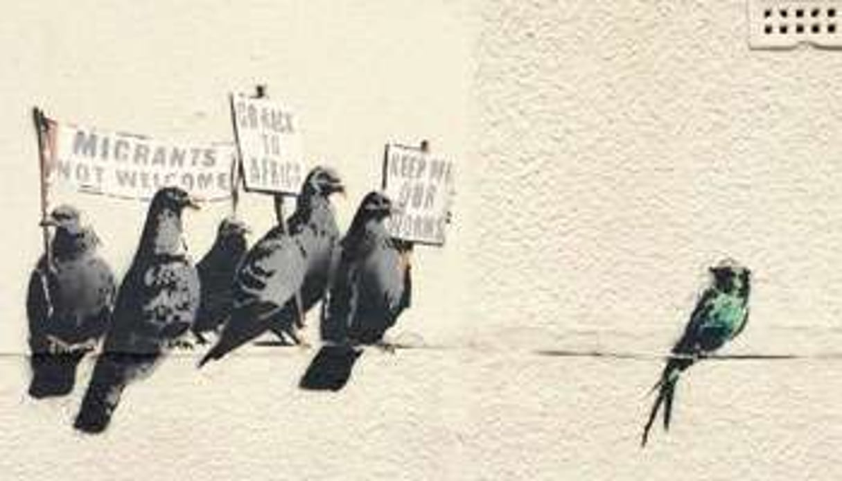 Les autorités de Clacton-on-Sea ont pris l’oeuvre de Banksy au premier degré. © Banksy.co.uk