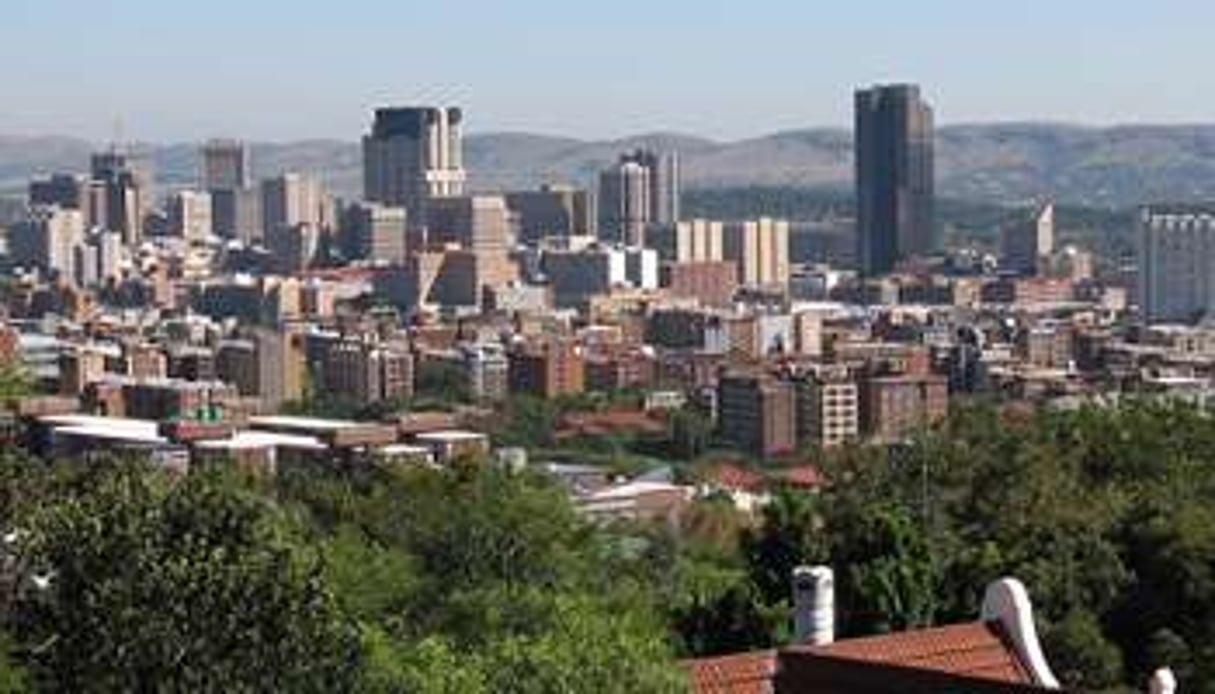 Vue du centre d’affaires de Pretoria, en Afrique du Sud. © Wikimedia Commons