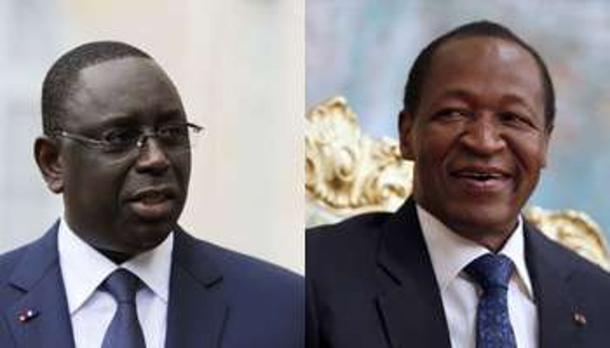Macky Sall et Blaise Compaoré. © AFP/Montage J.A.