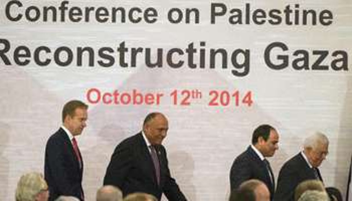 A la conférence des donateurs internationaux pour la reconstruction de Gaza, le 12 octobre au Caire © AFP