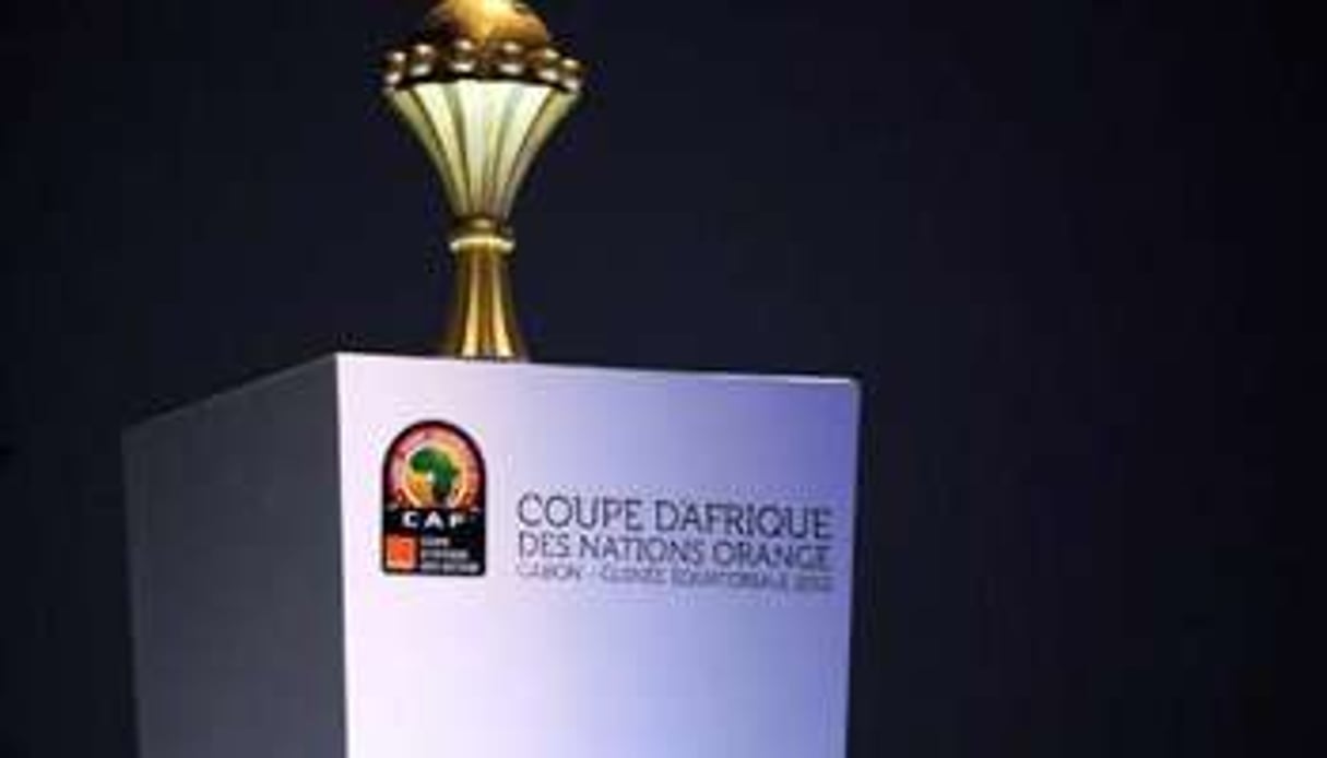 Le trophée de la Coupe d’Afrique des nations Orange. © AFP