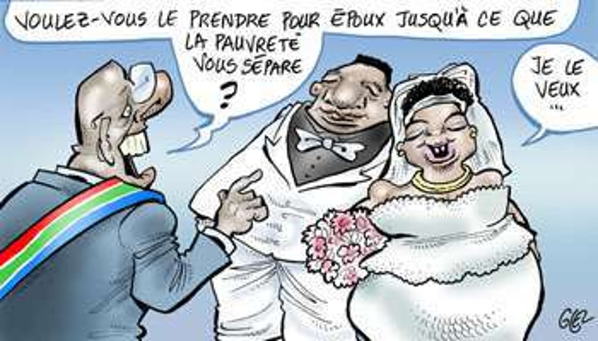 Le coût moyen d’un mariage ivoirien serait de 11 410 euros – pareil qu’en France. © Glez / J.A.