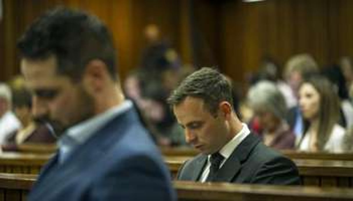 Oscar Pistorius à l’audience le 17 octobre 20147 au tribunal à Pretoria. © AFP