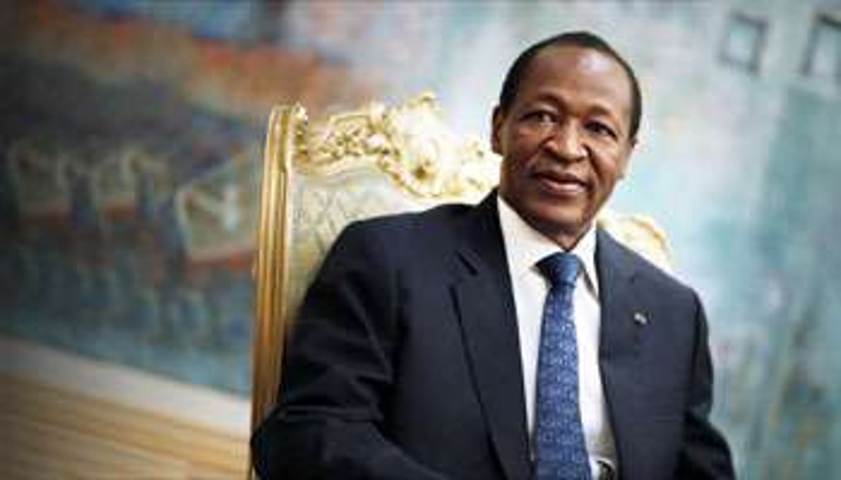 Blaise Compaoré, au pouvoir depuis 27 ans. © Kenzo Tribouillard/AFP