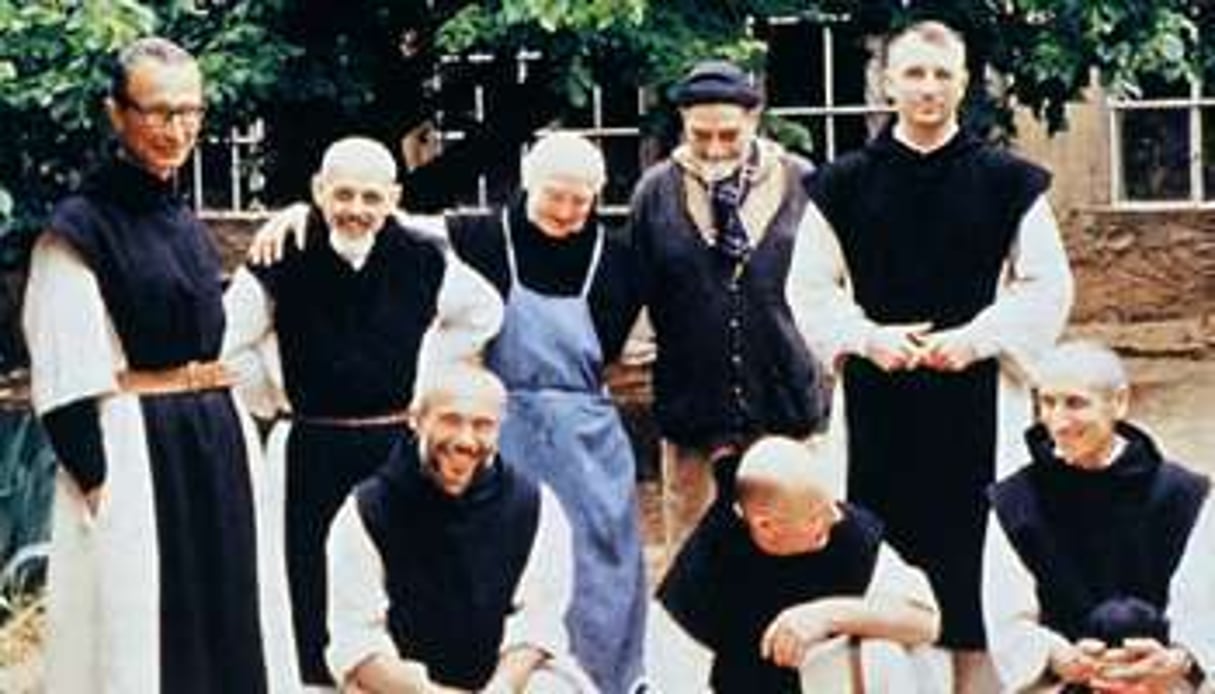 Les moines du monastère de Tibhirine, assassinés en mai 1996. © AFP