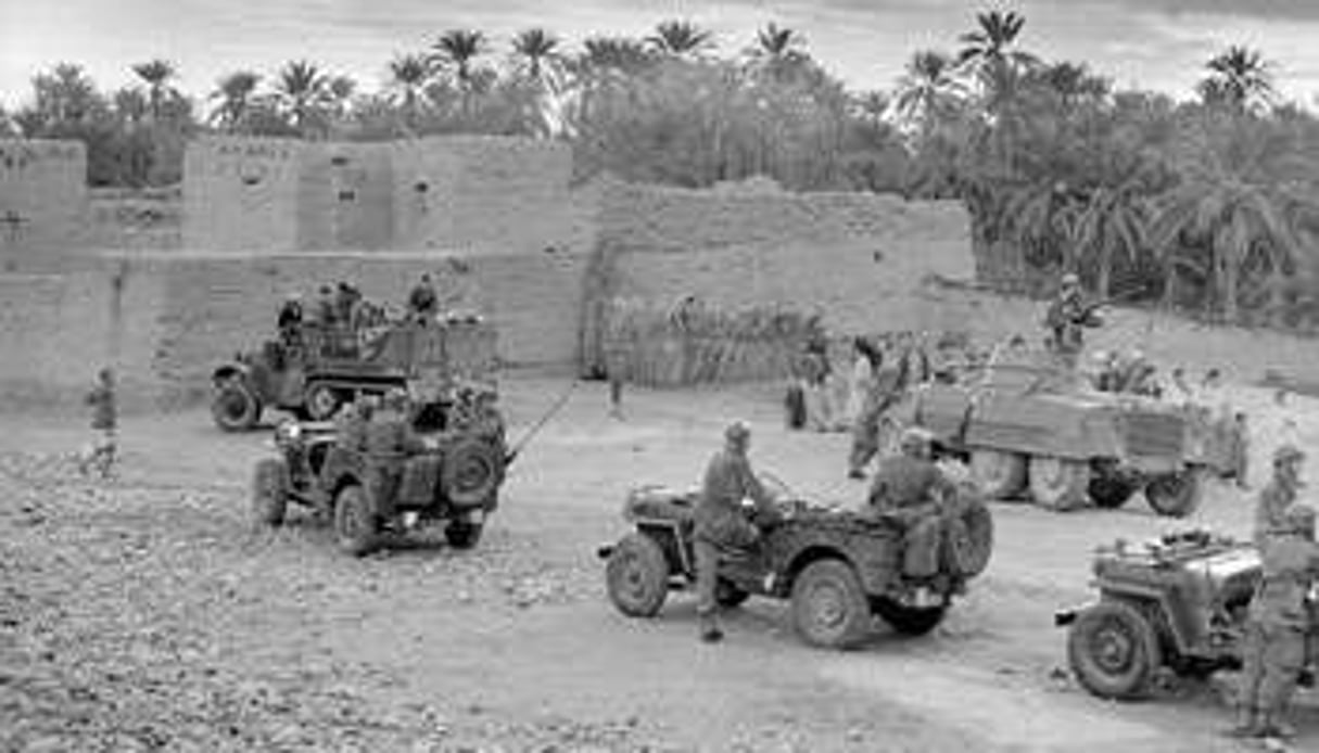 Opération de l’armée française dans les Aurès en 1954. © AFP