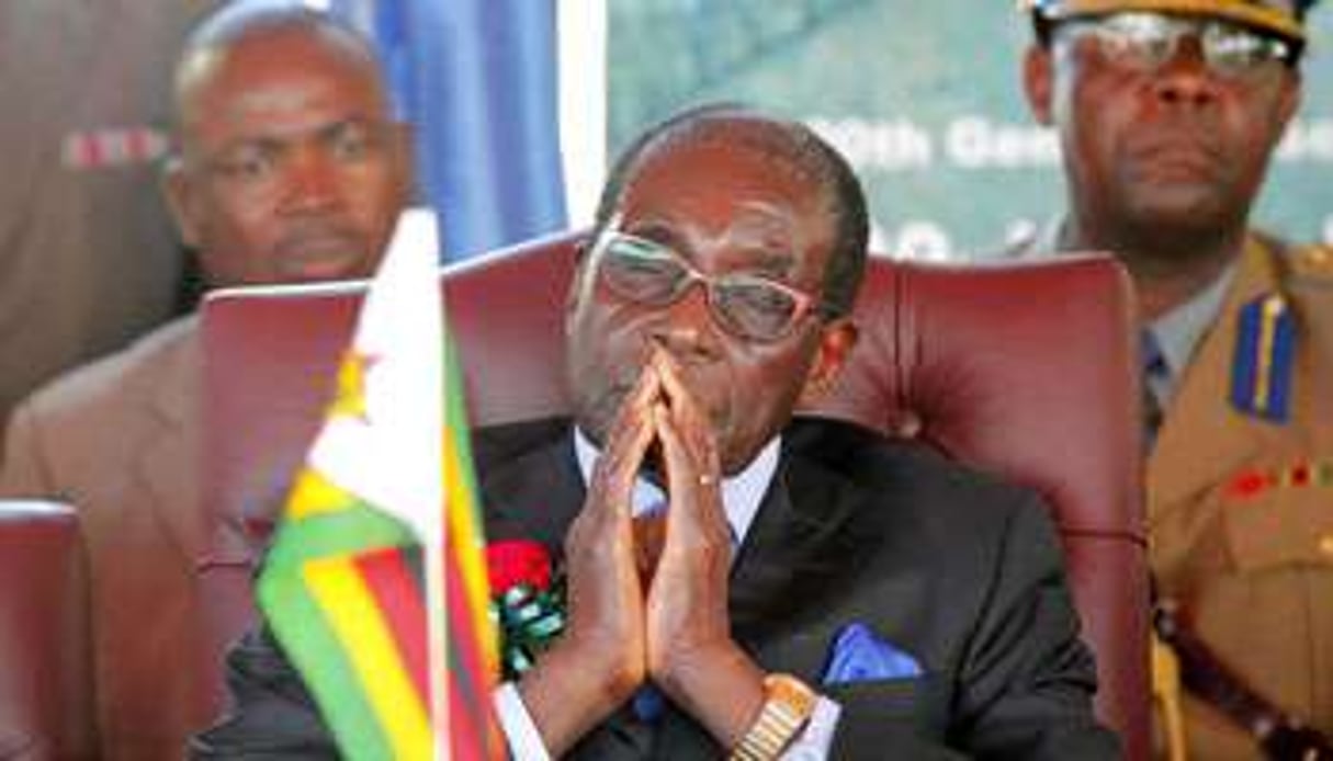 Robert Mugabe, le président du Zimbabwe. © AFP