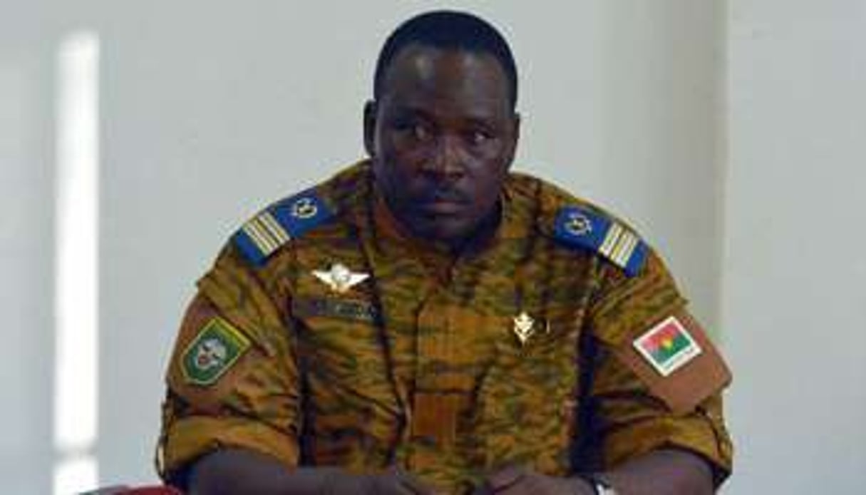 Le lieutenant-colonel Isaac Zida à Ouagadougou, le 2 novembre 2014. © Issouf Sanogo/AFP