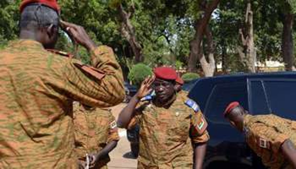 Le nouvel homme fort du Burkina, Isaac Zida, le 4 novembre 2014 à Ouagadougou. © AFP