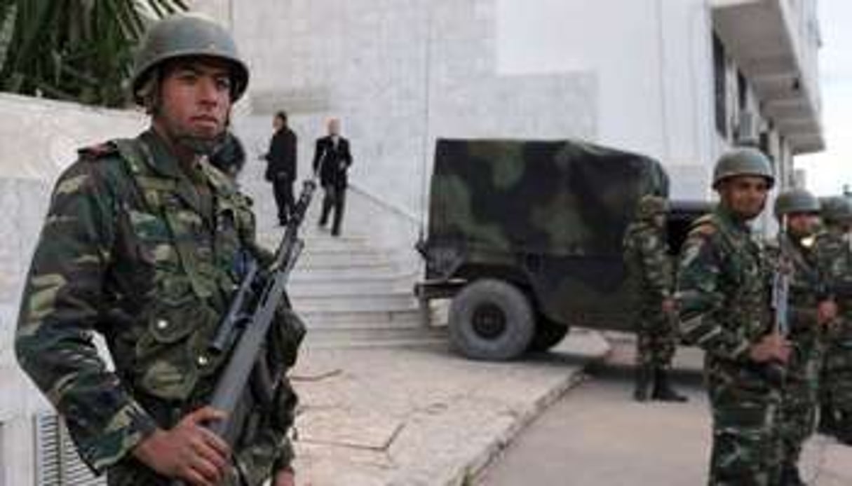 Des soldats tunisiens. © Fethi Belaid/AFP