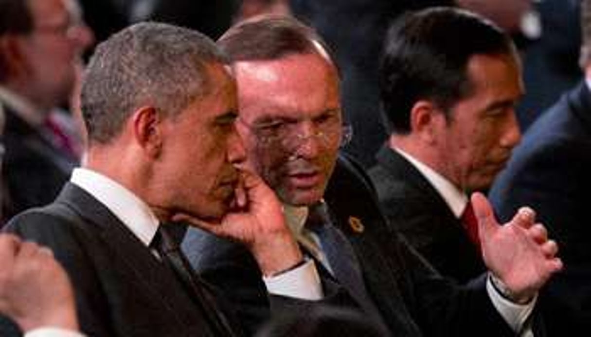 Le président Barack Obama et le Premier ministre australien Tony Abbott lors du G20. © AFP