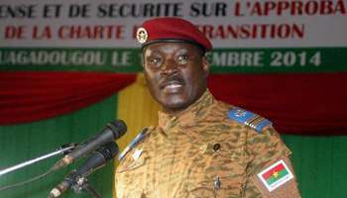 Le lieutenant-colonel Zida le 16 novembre 2014 à Ouagadougou, au Burkina Faso. © AFP