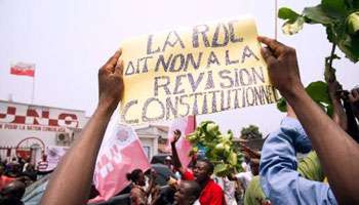 Manifestation le 23 septembre 2014 près de Kinshasa, en RDC. © AFP