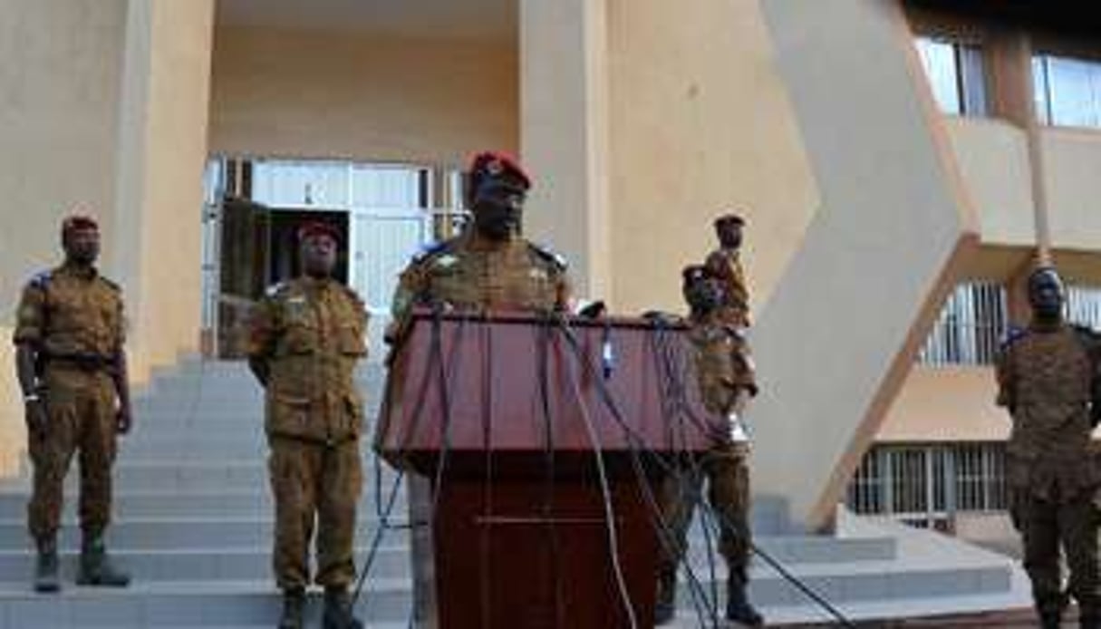 Le lieutenant-colonel Zida le 19 novembre 2014, à Ouagadougou. © AFP