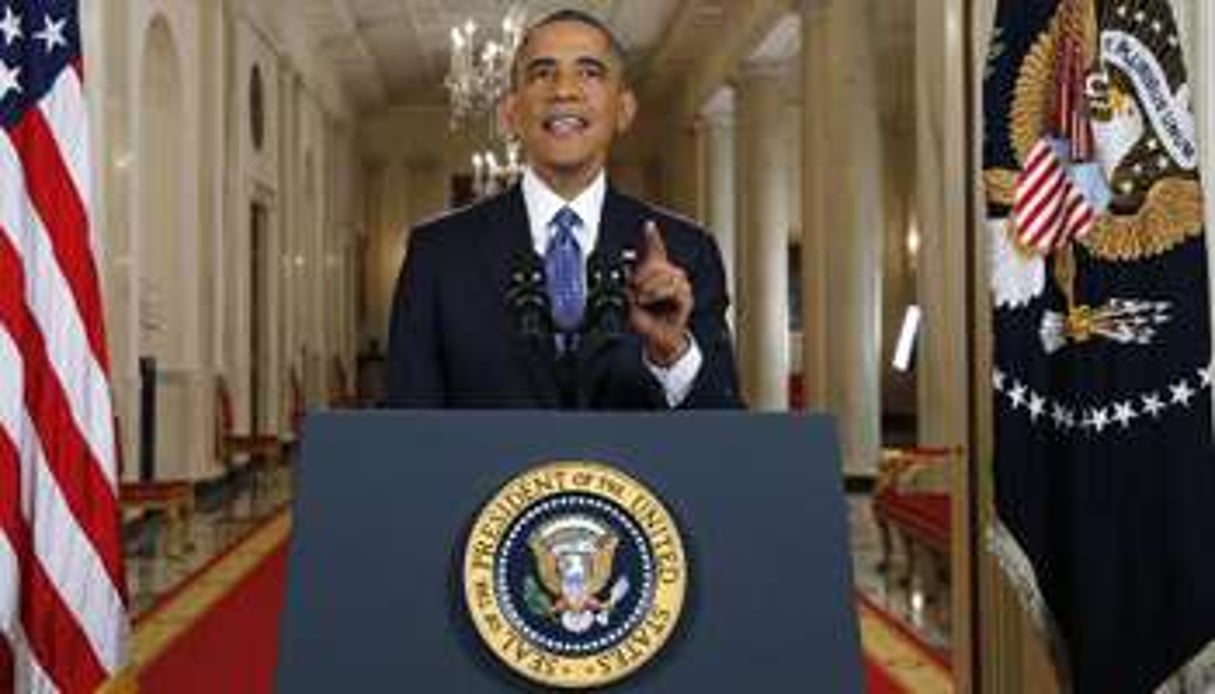 Barack Obama lors de son allocution sur l’immigration, le 20 novembre 2014 à la Maison Blanche. © AFP