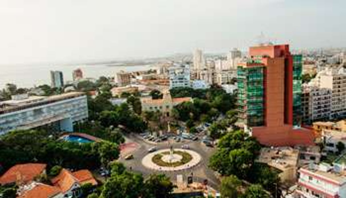 La commune du Plateau, sud de la presqu’île de Dakar, en 2014. © Youri Lenquette/Pour J.A.