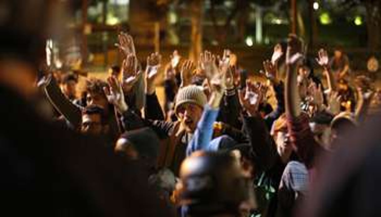 Des manifestants à Los Angeles, le 25 novembre 2014. © AFP
