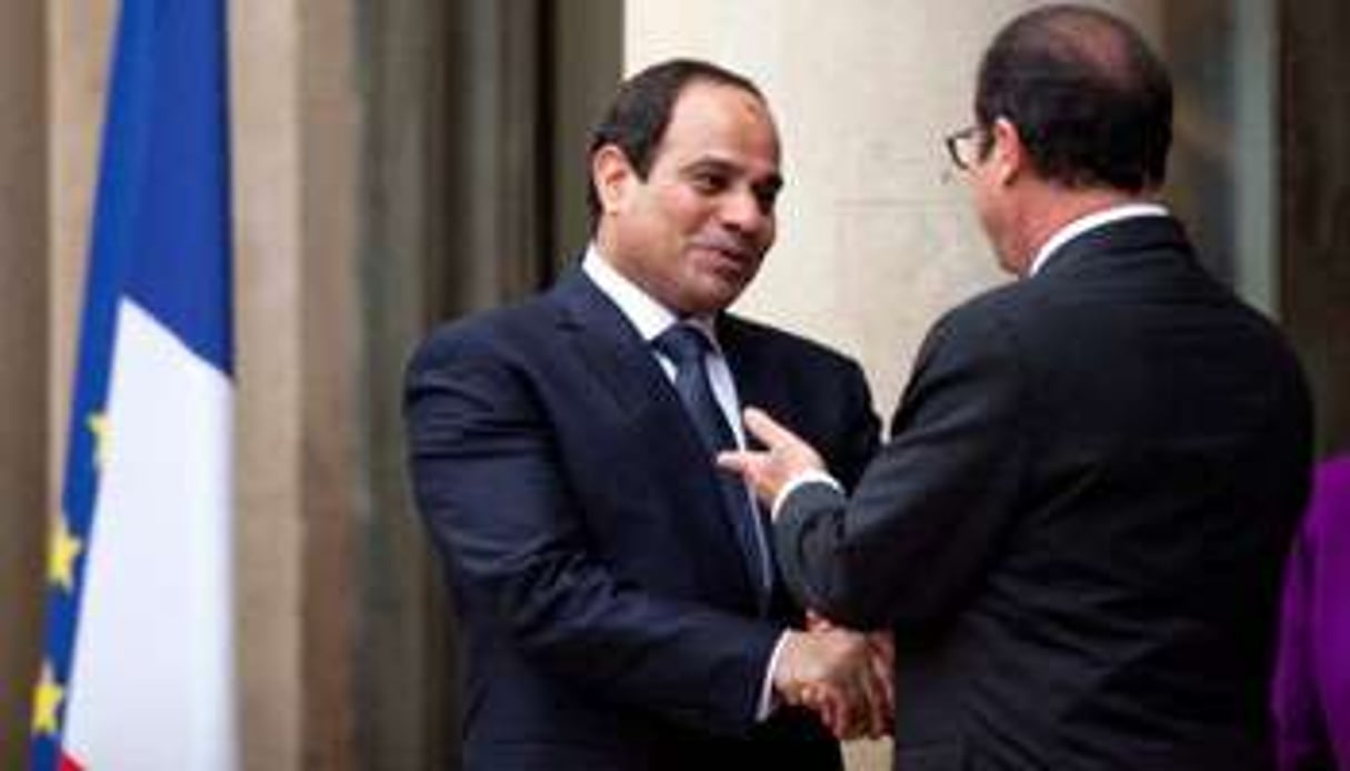 Abdel Fatah al Sissi et François Hollande à l’Élysée, le 26 novembre. © CITIZENSIDE/YANN BOHAC / citizenside.com