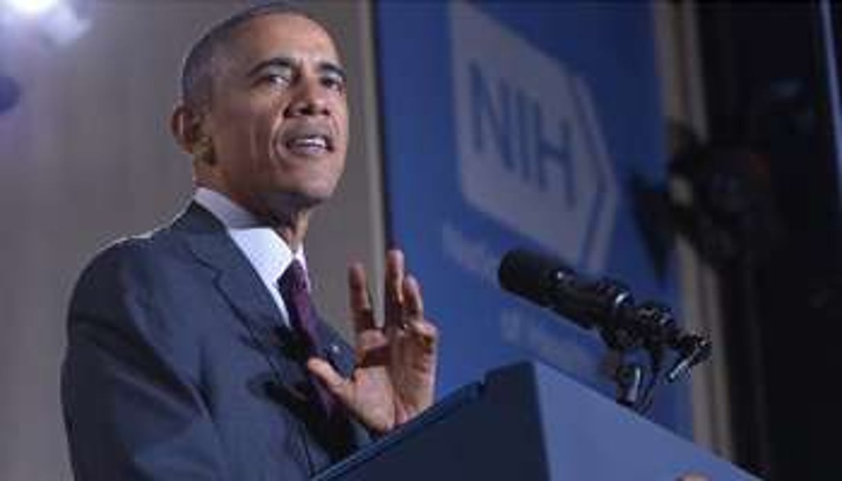 Le président américain Barack Obama le 2 décembre 2014, dans la banlieue de Washington. © AFP