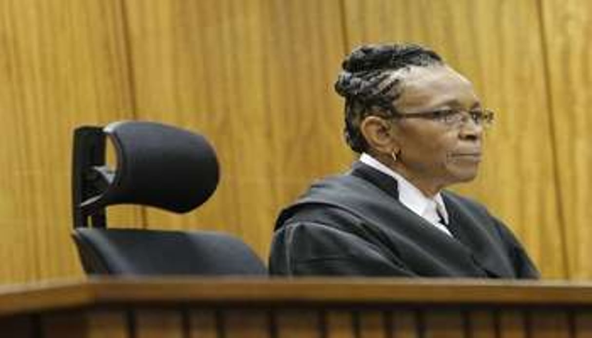 La juge sud-africaine Thokozile Masipa préside l’audience à Prétoria le 9 décembre 2014. © AFP