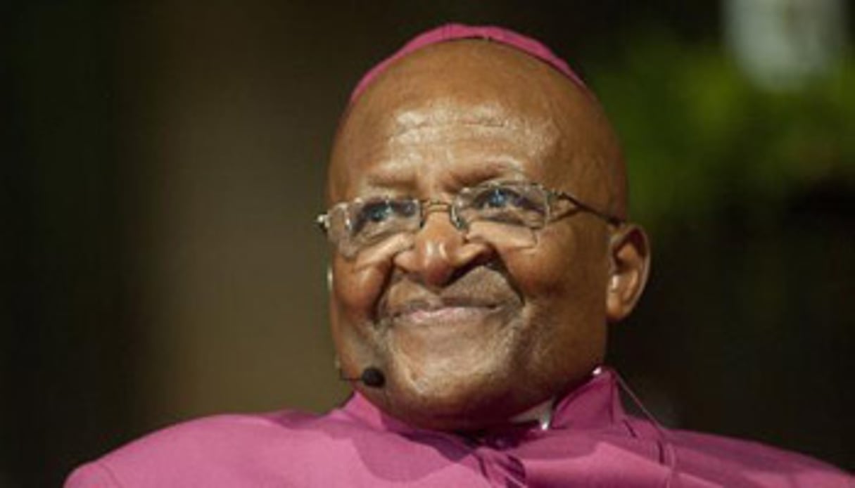 L’archevêque anglican Desmond Tutu au Cap en avril 2014 © Afp