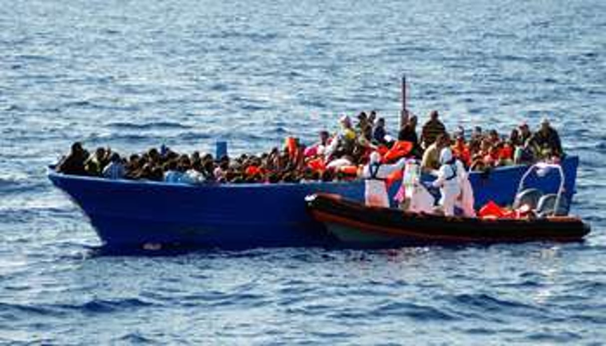 Une opération de secours en Méditerranée, le 8 septembre 2014. © AFP