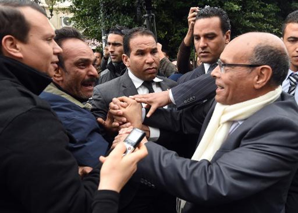 Tunisie: le parti d’Essebsi accuse Marzouki de menacer « la paix sociale » © AFP