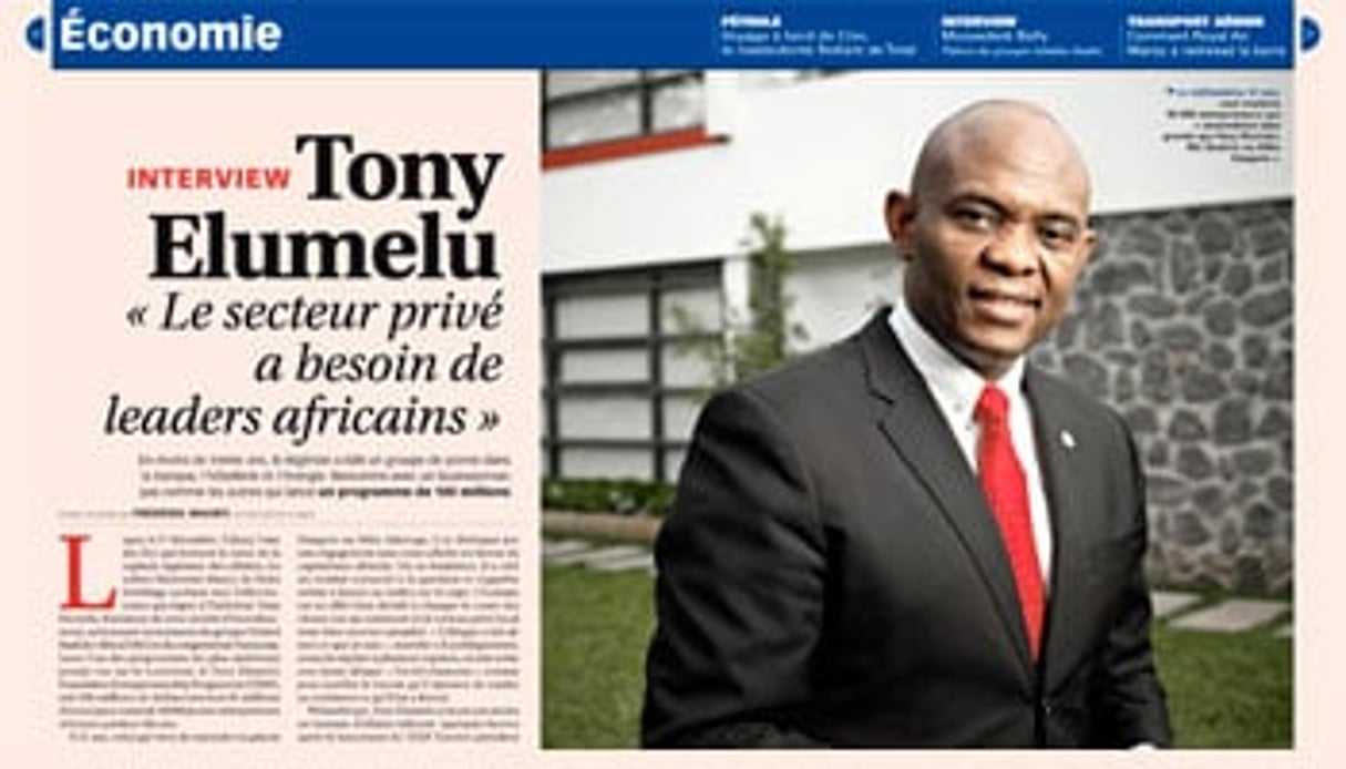 Le banquier nigérian Tony Elumelu est le président de Heirs Holding. © Harold Daniels/Courbis Outline