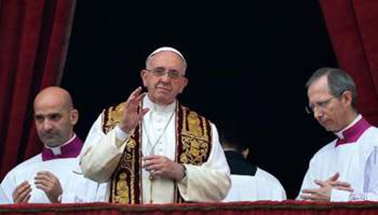 Le pape François envoie son message « Urbi et Orbi » au Vatican, le 25 décembre 2014. © Alberto Pizzoli/AFP