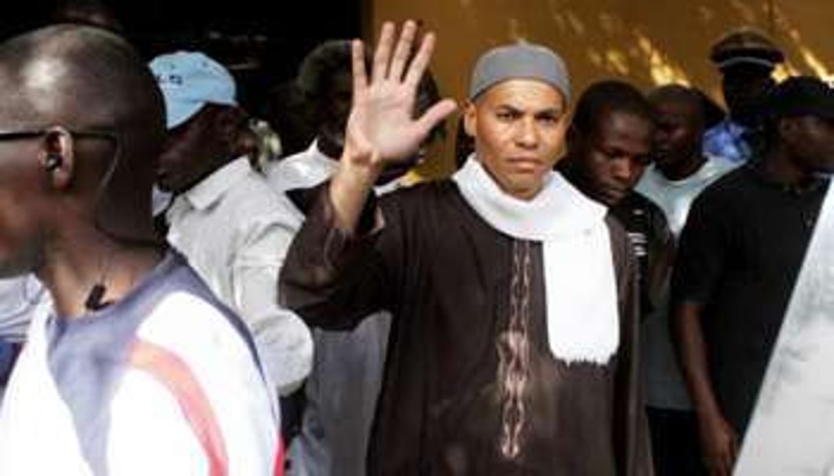 Karim Wade arrêté à son domicile en avril 2013.. © AFP