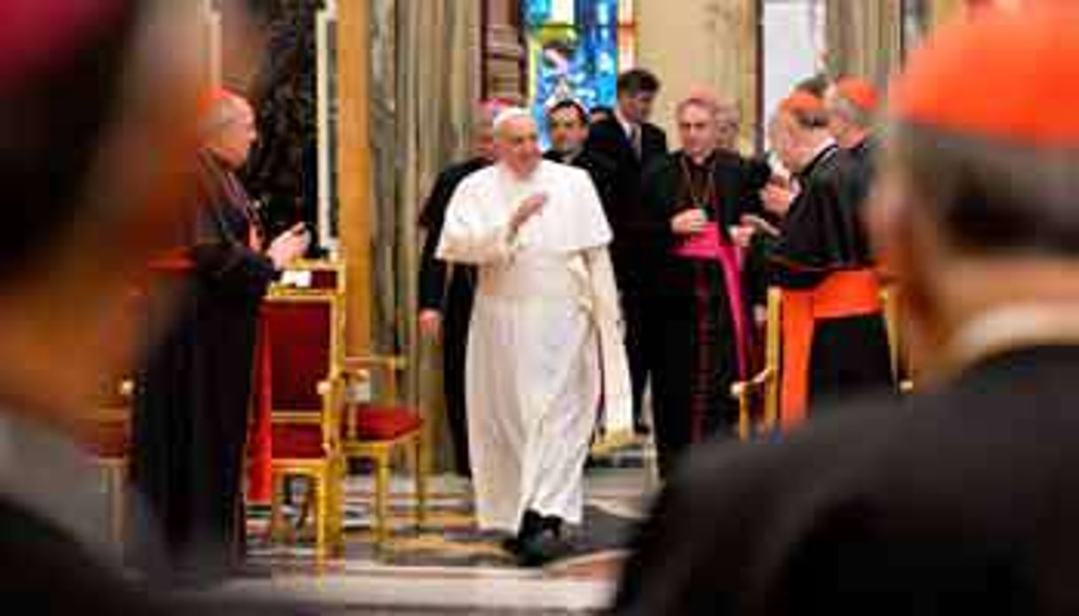 Le pape François au Vatican, le 22 décembre. © Andreas Solaro / AFP